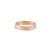 14k Gold Round Ring with Tiny Diamond - Colleen Mauer Designs