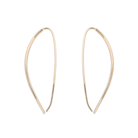 Mercury Pull-Through Hoop Earrings