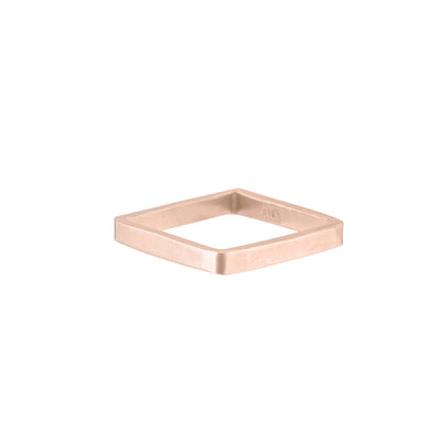 14k Gold Square Ring - Colleen Mauer Designs