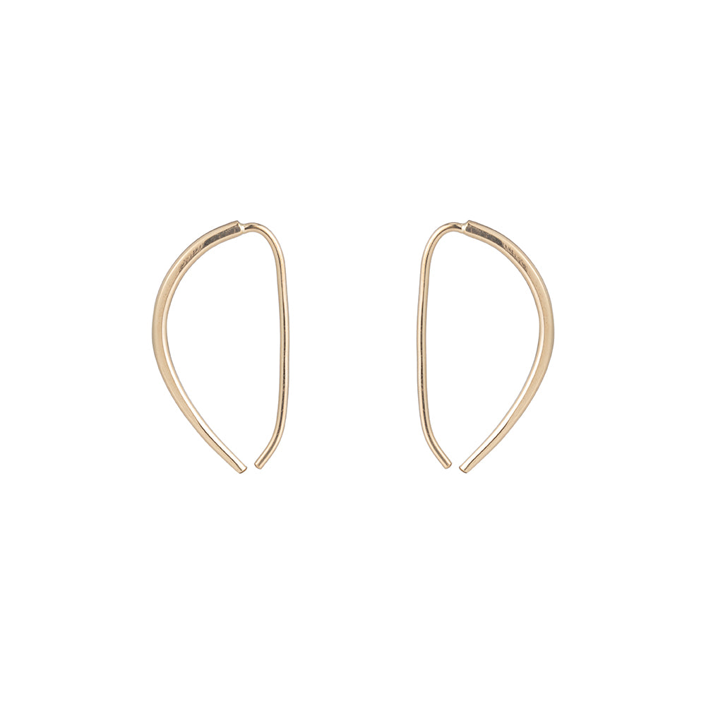 Pull through hotsell hoop earrings