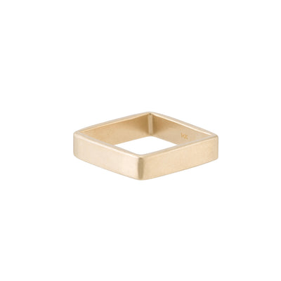 14k Gold Square Ring - Colleen Mauer Designs