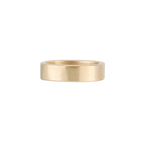 6mm Wide Solid Gold Ring