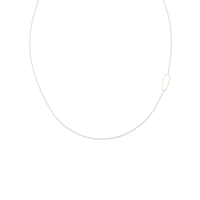 Rectangle & Delicate Chain Necklace - Colleen Mauer Designs