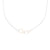 N311s.rg.yg 5-Loop Mini Pebble Necklace in Sterling Silver, Rose Gold and Yellow Gold