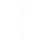 N310s.yg Square Lariat Necklace in Sterling Silver and Yellow Gold