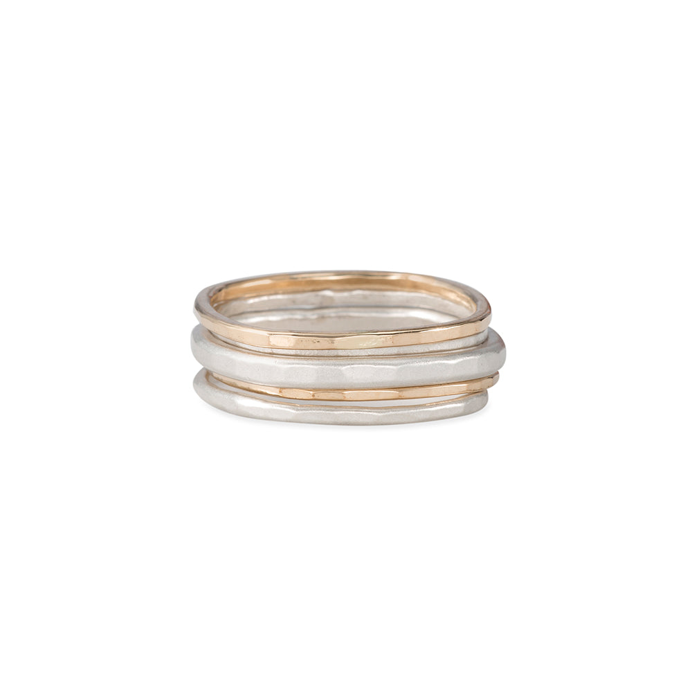 Vintage Aesthetic Golden Finger Ring Set (5 Rings) – Lianox