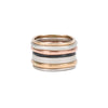 R48.RND 7-Stack Four Color Round Stack Ring