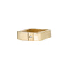 14k Gold Channel & Diamond Ring - Colleen Mauer Designs