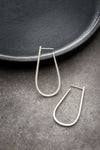 E338s U Post Earrings in Sterling Silver