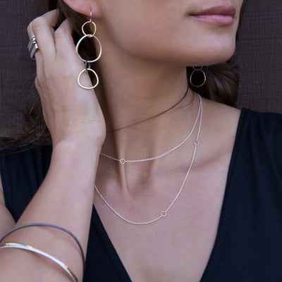 Linear Hoop Earrings - Colleen Mauer Designs
