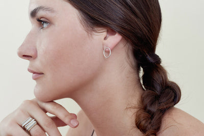 Oval Stud Earrings - Colleen Mauer Designs