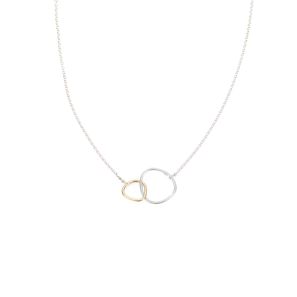 Silver & Gold Interlocking Necklace - Colleen Mauer Designs