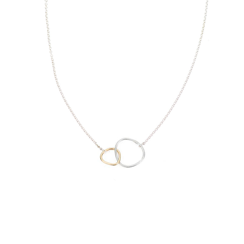 Silver & Gold Interlocking Necklace - Colleen Mauer Designs