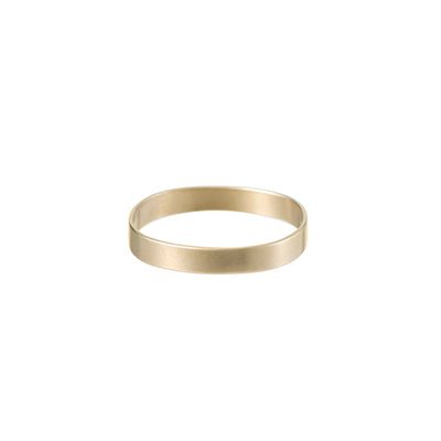 14k Gold Round Plane Ring - Colleen Mauer Designs