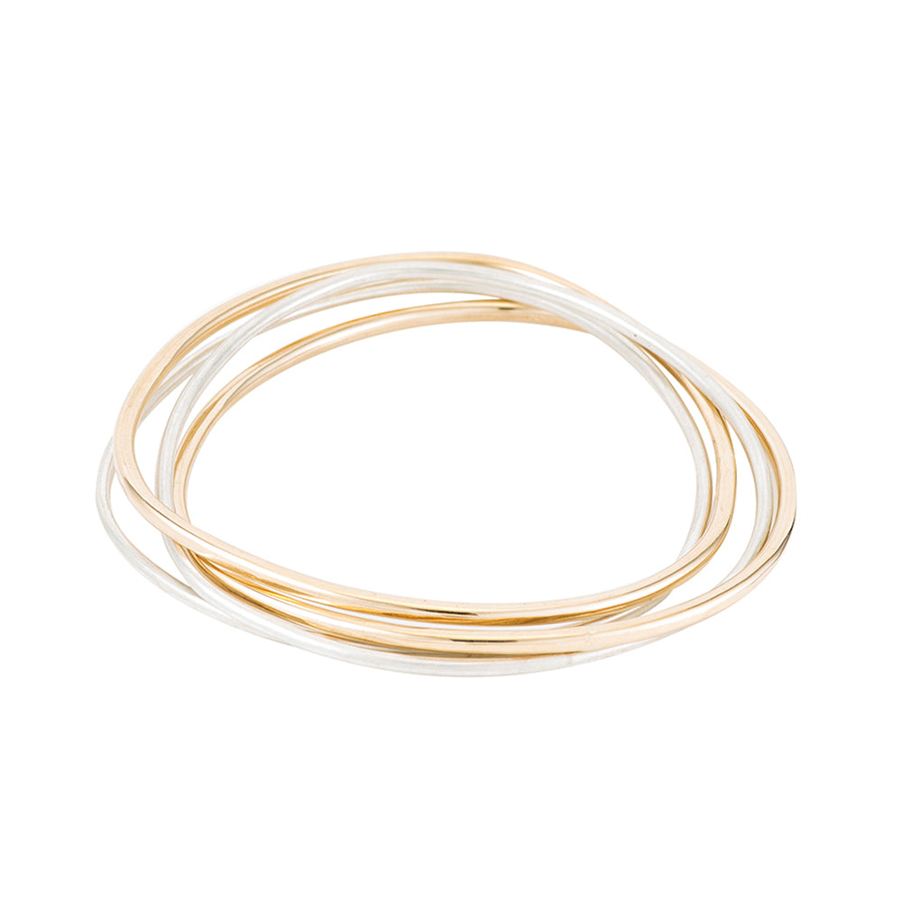 4-Loop Two or Three-Color Interlocking Bracelet - Colleen Mauer Designs