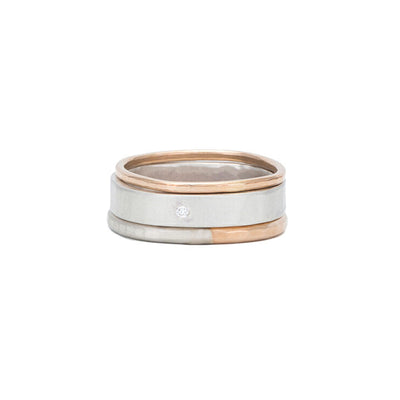 R49rg.RND-1.5 3-Stack Diamond Round Stack Ring in Rose Gold