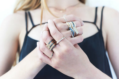 1mm Wide Monotone Stacking Ring - Colleen Mauer Designs