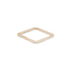 1.5mm Wide 14k Gold Square Ring - Colleen Mauer Designs