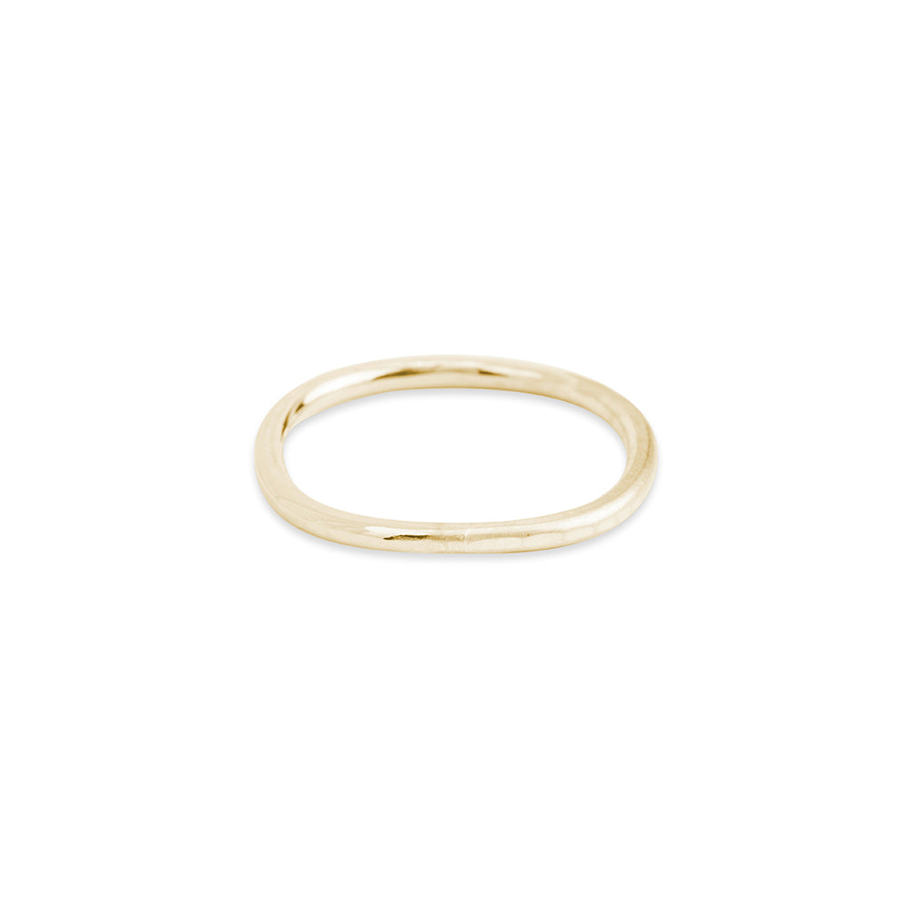 1.5mm Wide 14k Gold Round Ring - Colleen Mauer Designs