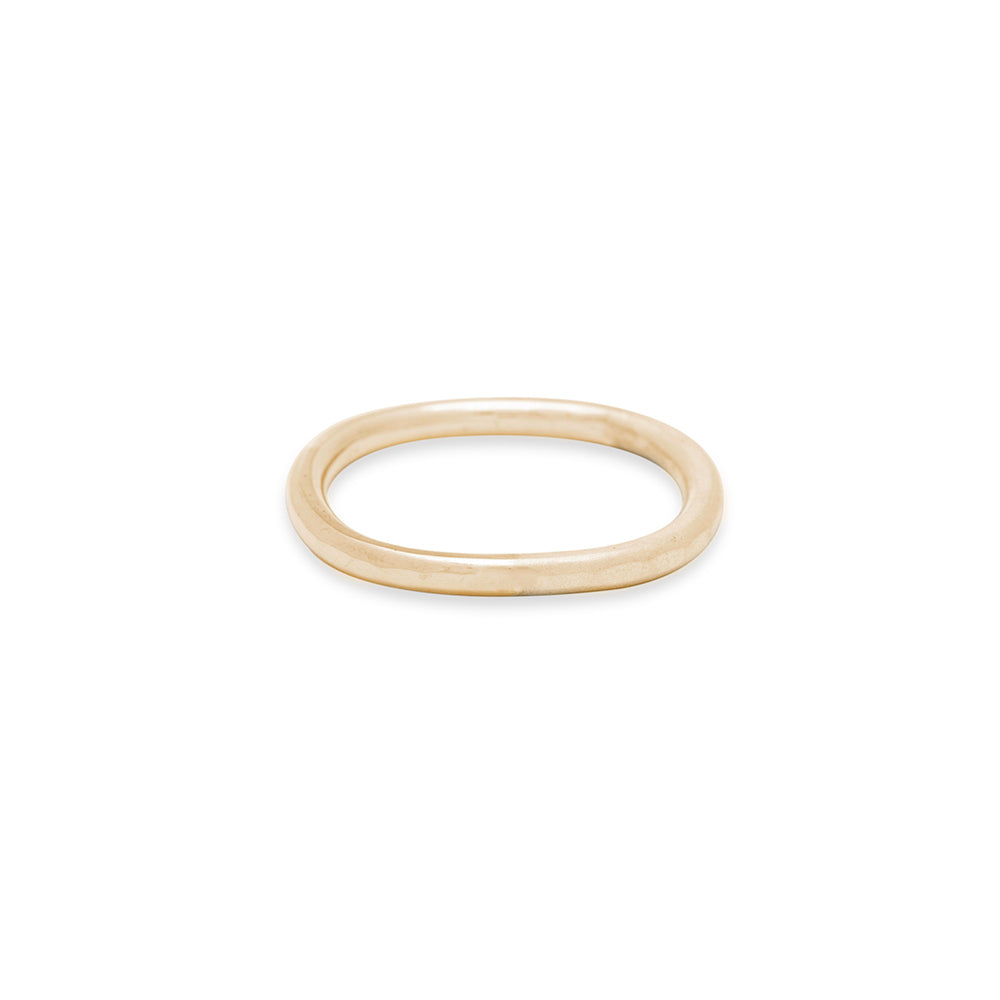 2mm Wide 14k Gold Round Ring - Colleen Mauer Designs