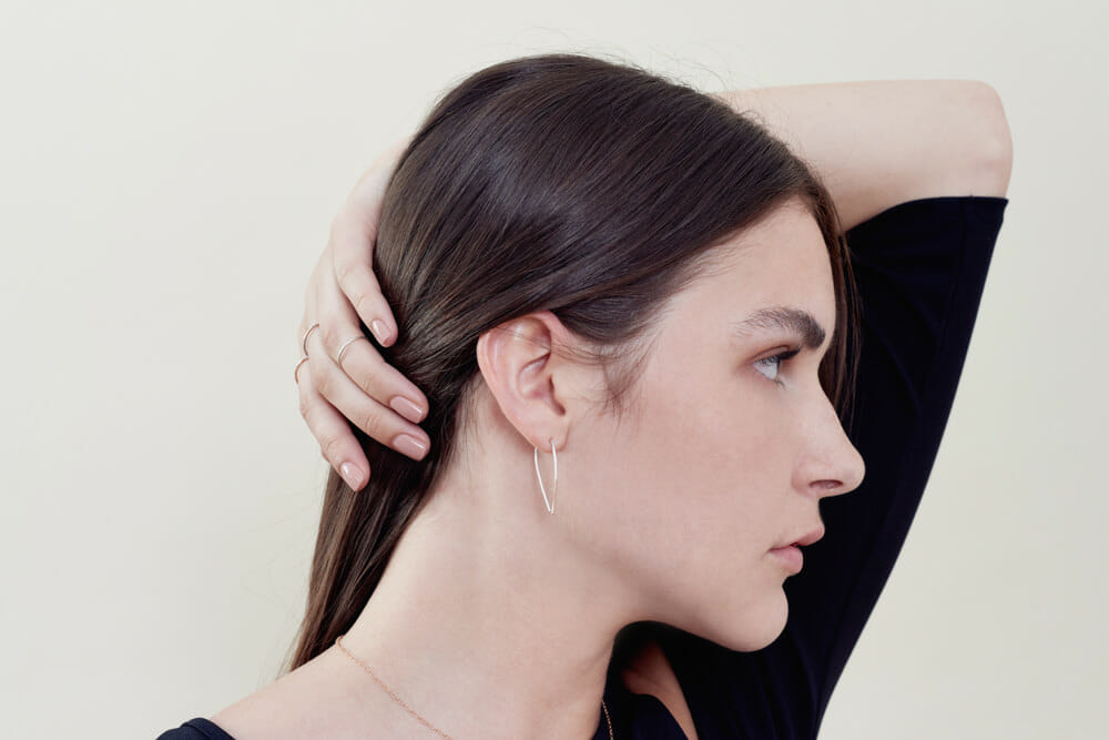 Pull through sales mini hoop earrings