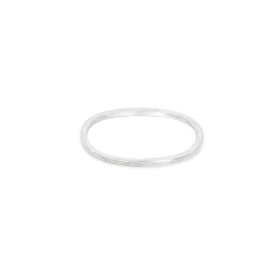 TNSRS Thin Individual Round Stacking Ring in Sterling Silver