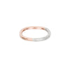 TTRS.rg Thick Rose Gold & Silver Individual Round Stacking Ring